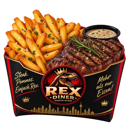 Steak mit Pommes