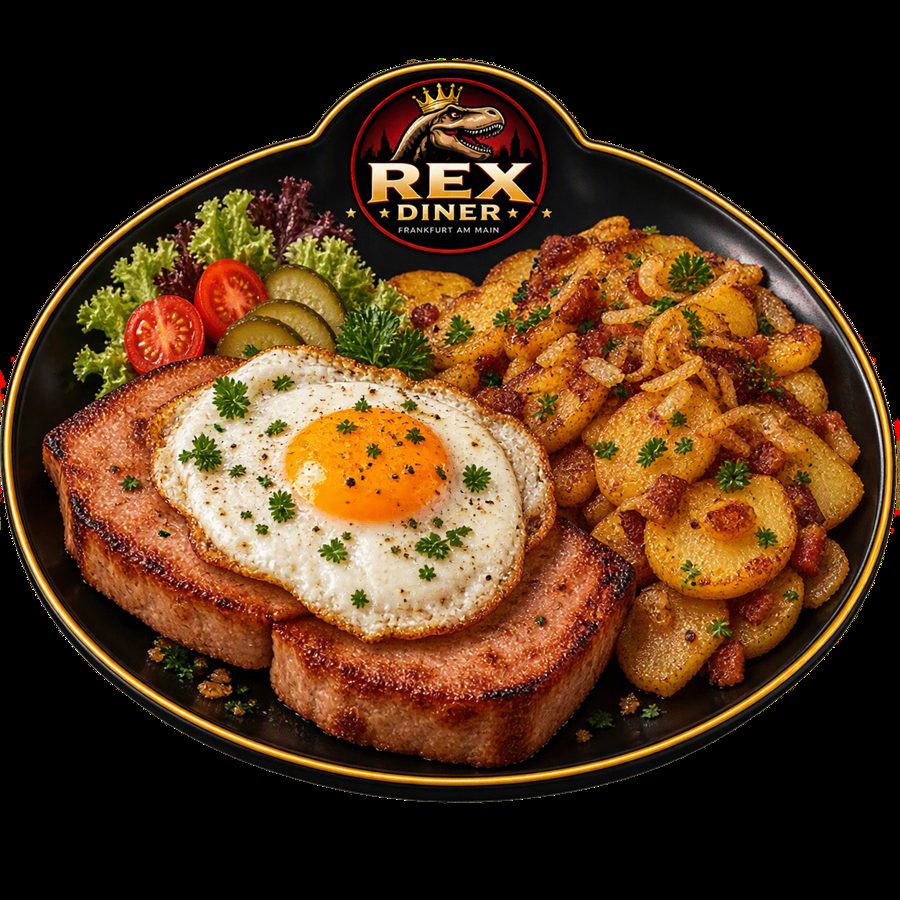 Steak mit Spiegelei und Bratkartoffeln